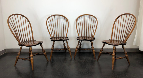SOLD - DR DIMES Loop Back Windsor Dining Side Chairs - Set of 4