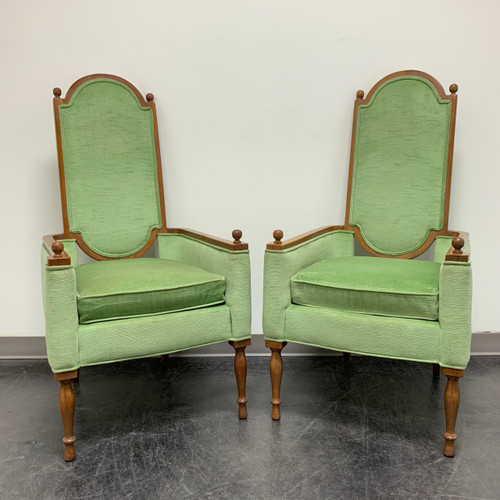 SOLD OUT - Mid-Century Era Gothic Arm Chairs - Pair