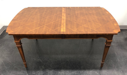 SOLD - FANCHER Mid-Century Italian Provincial Neo-Classical Walnut Dining Table