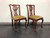 SOLD - COUNCILL CRAFTSMEN Mahogany Chippendale Style Ball Claw Dining Side Chairs - Pair 2