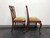 SOLD - COUNCILL CRAFTSMEN Mahogany Chippendale Style Ball Claw Dining Side Chairs - Pair 2