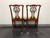 SOLD - COUNCILL CRAFTSMEN Mahogany Chippendale Style Ball Claw Dining Side Chairs - Pair 4