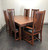 SOLD - Le Meuble Villageois Mission Oak Dining Set - Table + 6 Chairs