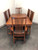 SOLD - Le Meuble Villageois Mission Oak Dining Set - Table + 6 Chairs