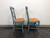 SOLD - Country Cottage Shabby Chic Painted Distressed Dining Chairs - Pair A