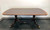 SOLD - HICKORY WHITE Banded Mahogany Double Pedestal Dining / Banquet Table