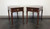 SOLD - BAKER Solid Mahogany Traditional End Tables - Pair