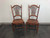 SOLD - NICHOLS & STONE Cherry Wheat Sheaf Dining Chairs - Pair 3