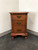 SOLD - KLING Golden Mahogany Chippendale Block Front Nightstand