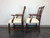 SOLD - HICKORY MFG Mahogany Chippendale Straight Leg Dining Armchairs - Pair