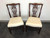 SOLD - HICKORY MFG Mahogany Chippendale Straight Leg Dining Side Chairs - Pair B