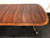 SOLD - Banded Flame Mahogany Double Pedestal Dining Table by Tradition House