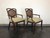 SOLD - Rattan Cane Faux Bamboo Armchairs - Pair A