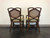 SOLD - Rattan Cane Faux Bamboo Armchairs - Pair A