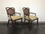 SOLD - Rattan Cane Faux Bamboo Armchairs - Pair B