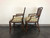 SOLD - Rattan Cane Faux Bamboo Armchairs - Pair B