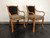 SOLD - FONG BROTHERS Faux Bamboo Dining Armchairs - Pair A