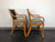 SOLD - FONG BROTHERS Faux Bamboo Dining Armchairs - Pair A