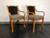 SOLD - FONG BROTHERS Faux Bamboo Dining Armchairs - Pair B