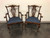 SOLD - Antique 19th Century Mahogany Chippendale Dragon Claw Arm Chairs - Pair