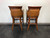 SOLD - ETHAN ALLEN Faux Bamboo Rattan Barstools - Pair