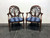 SOLD OUT - HICKORY CHAIR Anthemion Fauteuil Mahogany Arm Chairs - Pair