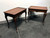 SOLD OUT - Queen Anne Style Mahogany Tea Tables Side End Tables - Pair