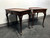 SOLD OUT - Queen Anne Style Mahogany Tea Tables Side End Tables - Pair