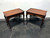 SOLD OUT - Queen Anne Style Mahogany Tea Tables Side End Tables - Pair