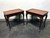 SOLD OUT - Queen Anne Style Mahogany Tea Tables Side End Tables - Pair