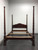 SOLD - HICKORY CHAIR Solid Mahogany Reed & Ribbon Queen Size Four Poster Bed