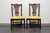 SOLD - THOMASVILLE Mahogany Chippendale Straight Leg Dining Side Chairs - Pair 2