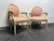 SOLD - French Regency / Neo-Classical Style Accent Chairs with Pink Upholstery - Pair