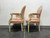 SOLD - French Regency / Neo-Classical Style Accent Chairs with Pink Upholstery - Pair
