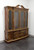 SOLD - FANCHER Vintage Mahogany Chinoiserie Chippendale Breakfront China Cabinet