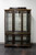 SOLD  - DREXEL HERITAGE Et Cetera Asian Chinoiserie Black Lacquer China Display Cabinet