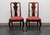 SOLD - HICKORY CHAIR Queen Anne Style Dining Side Chairs - Pair 2