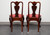 SOLD - HICKORY CHAIR Queen Anne Style Dining Side Chairs - Pair 2