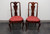 SOLD - HICKORY CHAIR Queen Anne Style Dining Side Chairs - Pair 1