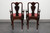 SOLD - HICKORY CHAIR Queen Anne Style Dining Arm Chairs - Pair 1