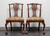 SOLD - COUNCILL Mahogany Chippendale Ball in Claw Dining Side Chairs - Pair 1