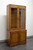 SOLD - DIXIE Aloha Faux Bamboo Asian Chinoiserie Curio Display Cabinet - B