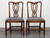 SOLD - BEVAN FUNNELL Reprodux Mahogany Georgian Straight Leg Dining Side Chairs - Pair A