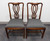 SOLD - BEVAN FUNNELL Reprodux Mahogany Georgian Straight Leg Dining Side Chairs - Pair A