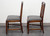 SOLD - BEVAN FUNNELL Reprodux Mahogany Georgian Straight Leg Dining Side Chairs - Pair A