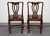 SOLD - BEVAN FUNNELL Reprodux Mahogany Georgian Straight Leg Dining Side Chairs - Pair A