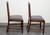 SOLD - BEVAN FUNNELL Reprodux Mahogany Georgian Straight Leg Dining Side Chairs - Pair A