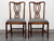 SOLD - BEVAN FUNNELL Reprodux Mahogany Georgian Straight Leg Dining Side Chairs - Pair C