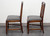 SOLD - BEVAN FUNNELL Reprodux Mahogany Georgian Straight Leg Dining Side Chairs - Pair C