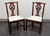 SOLD - HENKEL HARRIS 101S 29 Mahogany Chippendale Dining Side Chairs - Pair C